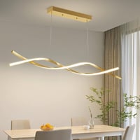 Mikeru LED függőlámpa dimmelhető távirányítóval, 120 cm, étkezőszoba 2