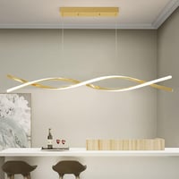 Mikeru LED függőlámpa dimmelhető távirányítóval, 120 cm, étkezőszoba 5