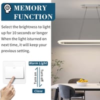 Mikeru Modern Ovális Függőlámpa 110cm Dimmelhető Távirányítóval 6