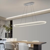 Mikeru Modern Ovális Függőlámpa 110cm Dimmelhető Távirányítóval 4