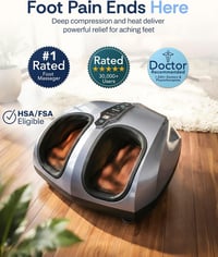 MIKO Lábmasszírozó Gép Shiatsu Nyomással, Melegítéssel és Mélymasszázshoz 2