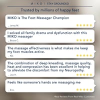 MIKO Lábmasszírozó Gép Shiatsu Nyomással, Melegítéssel és Mélymasszázshoz 7