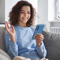 MIKULLE Samsung Galaxy A26 5G tok szilikon kék + 2 db védőfólia - Samsung Galaxy A26 5G, blue 6