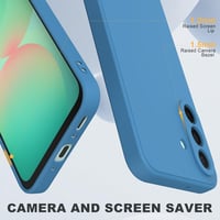 MIKULLE Samsung Galaxy A26 5G tok szilikon kék + 2 db védőfólia - Samsung Galaxy A26 5G, blue 4