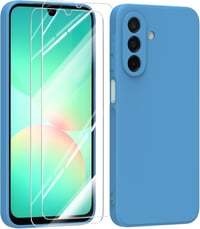 MIKULLE Samsung Galaxy A26 5G tok szilikon kék + 2 db védőfólia - Samsung Galaxy A26 5G, blue 1