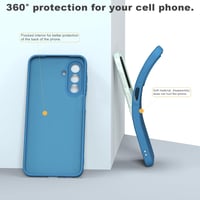 MIKULLE Samsung Galaxy A26 5G tok szilikon kék + 2 db védőfólia - Samsung Galaxy A26 5G, blue 7