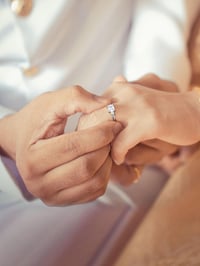 MILACOLATO 925 Ezüst Eljegyzési Gyűrű Női Állítható Kerek Négyzet Kővel 5