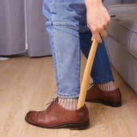 Milai 2 db Fa Cipőkanál Kötéllel - Bükk Cipőkanál Férfiaknak Nőknek Gyerekeknek 8