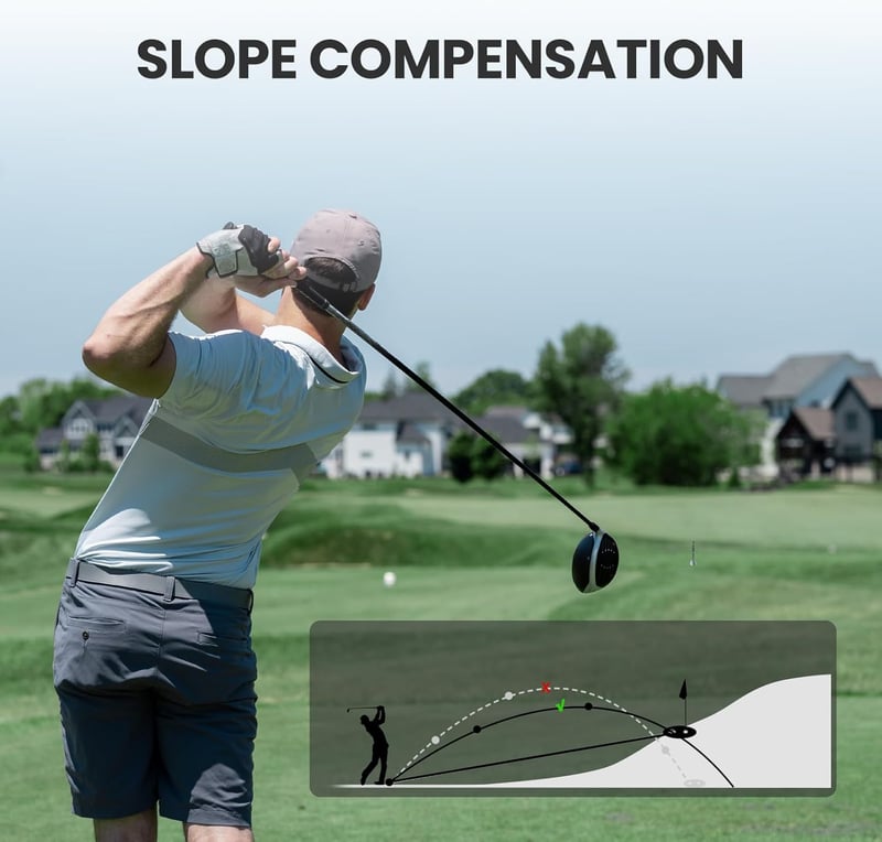 MiLESEEY Golf Távolságmérő Lejtéskapcsolóval, Mágneses, 1000m, Zászlózár