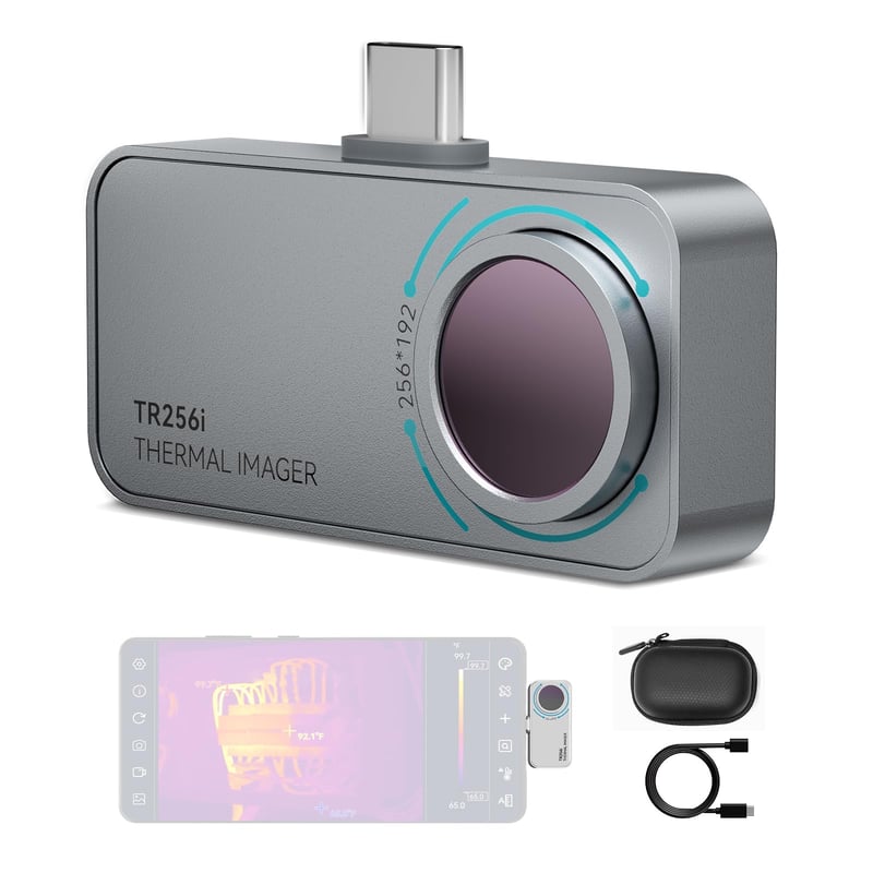 Termokamera MiLESEEY TR256i pre Android, USB-C, rozlíšenie 256x192, 25 Hz, od -20 °C do 350 °C, pre smartfón