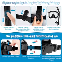 Šnorchlovací set MILFECH pre dospelých – Potápačská maska a suchý šnorchel, tvrdené sklo, úprava proti zahmlievaniu, vodotesný, čierny 7