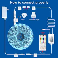 Militisto LED Szalag 10m RGB WiFi Okos Világítás Alexa Kompatibilis Távirányítóval Zene Szinkronizálás App Vezérlés 7