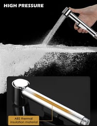 MILIWAN Bidet Kézi Zuhanyzó Szett Csaphoz Tömlővel és Adagolóval Higiénia Tisztításhoz 6