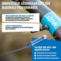 Sada bezdušových ventilov milKit Compact 75 mm čierna – 60 ml injekčná striekačka na tesniaci tmel – galuskový ventil – švajčiarsky dizajn – vyrobené v Nemecku 6