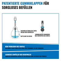Sada bezdušových ventilov milKit Compact 75 mm čierna – 60 ml injekčná striekačka na tesniaci tmel – galuskový ventil – švajčiarsky dizajn – vyrobené v Nemecku 5