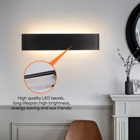 Mille Lucciole 18W LED fali lámpa fekete 28cm 2db szett 7