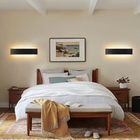 Mille Lucciole 18W LED fali lámpa fekete 28cm 2db szett 3