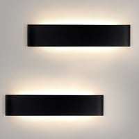 Mille Lucciole 18W LED fali lámpa fekete 28cm 2db szett 1