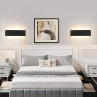 Mille Lucciole LED fali lámpa 18W 31cm fekete meleg fehér 2db 3