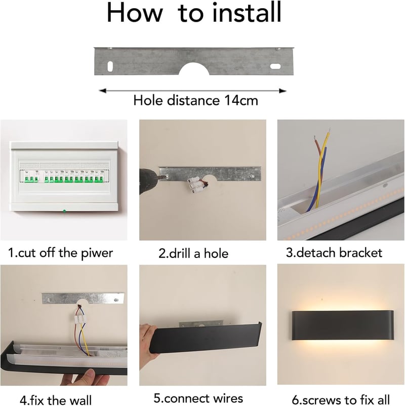 Mille Lucciole LED fali lámpa 18W 31cm fekete meleg fehér 2db