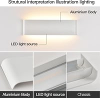 Mille Lucciole LED fali lámpa 18W 31cm meleg fehér 2db szett 5