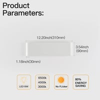 Mille Lucciole LED fali lámpa 18W 31cm meleg fehér 2db szett 4