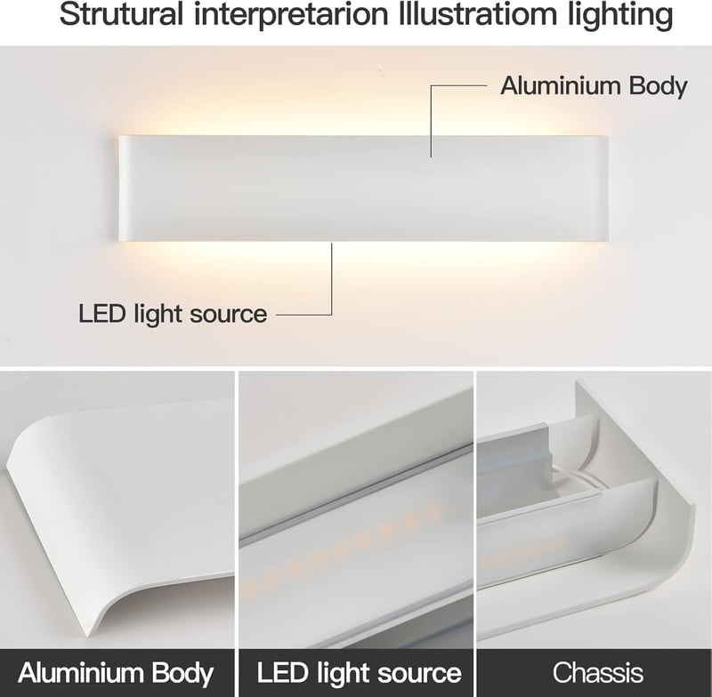 Mille Lucciole LED fali lámpa 2 darab 24W modern fehér meleg fehér 41cm