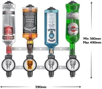 MillyAnne London 4 Flascos Barbarian Fali Italdózsoló Szett Whiskey Rum Vodka Adagolóhoz 5
