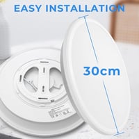 Milpoel 25W LED mennyezeti lámpa, 30cm, ultralapos, fürdőszoba-konyha-hálószoba 6
