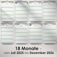 Rodinný kalendár Milula Studios 2026 – Nástenný kalendár s 5 stĺpcami, A4 (21 x 31 cm), jan. – dec. 2026, školské prázdniny a narodeniny 3