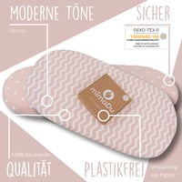 mimaDu prémiová bavlnená súprava obliečok na detský matrac Oeko-Tex, extra mäkké, 2 ks, 90x55 cm, ružové, rozmery 90x50, 90x45, 89x49, pre kolísky a detské postieľky 8