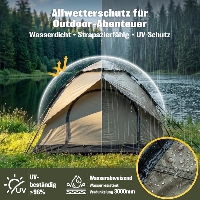 Mimajor 2-4 személyes pop-up sátor automatikus 40s gyorsfelépítéssel