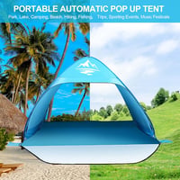 Mimajor Pop-Up Strandtáska Automatikus 3-4 Személyes UPF 50+ UV Védelem 8