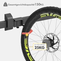 Mimoke 6 kerékpár falra szerelhető tárolórendszer, állítható kampókkal, összes típushoz 3