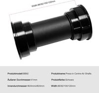 Monobloc pedalier presat Mimoke BB92 pentru ax tubular de 24 mm, dintr-o singură piesă, rezistent la apă, pentru biciclete CNC 7