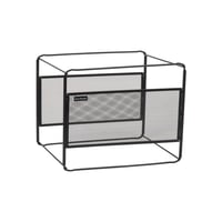 Organizator de birou suspendat din metal Mind Reader, suport pentru documente, depozitare pentru birou, grilaj metalic, 83,8 x 24,8 x 26 cm, negru 7