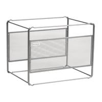 Organizator de documente suspendate Mind Reader, suport de birou, grilaj metalic, 33 x 24,8 x 26 cm, argintiu 7
