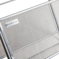 Organizator de documente suspendate Mind Reader, suport de birou, grilaj metalic, 33 x 24,8 x 26 cm, argintiu 5