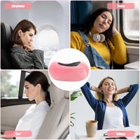 Mineup ergonomikus nyakpárna utazáshoz, repülőgéphez, autóhoz - memóriahabos, rózsaszín 7