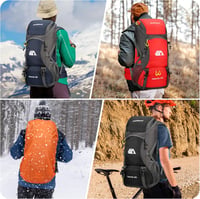 Mingfuxin 50L Vízálló Túrahátizsák - Unisex Trekking Hátizsák Esővédővel, Túrázáshoz, Hegymászáshoz, Kempingezéshez és Utazáshoz 7