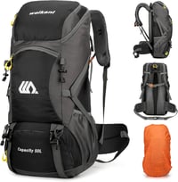 Mingfuxin 50L Vízálló Túrahátizsák - Unisex Trekking Hátizsák Esővédővel, Túrázáshoz, Hegymászáshoz, Kempingezéshez és Utazáshoz 1