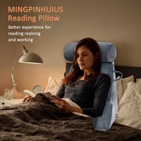 MINGPINHUIUS XL Olvasópárna memóriahabbal, nyaktekerccsel, szürke 5