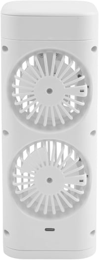 Mini Hordozható USB Léghűtő Ventilátor Éjszakai Fénnyel, 3 Sebességfokozattal - Irodába, Hálószobába (Hálózati Működés) 4