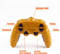 Mini Tudou 128 cm-es Távirányítós Toronydaru, 6 Csatornás 2.4 GHz RC Építkezési Játék, 680° Forgás, Fény és Hang Effektekkel, Gyerekeknek 6+ 8