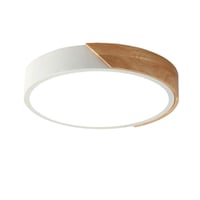 minifair Okrúhle trojfarebné LED stropné svietidlo 60 cm, biele, s diaľkovým ovládaním a stmievačom, 3200 lúmenov, 24 W, moderný dizajn 1