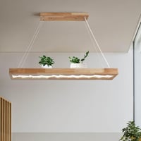 minifair LED Fa Függőlámpa Dimmer Funkcióval, Étkezőasztal Világítás, Magasságállítható 100cm 1