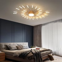 minifair Modern LED Mennyezeti Lámpa 29 Ágú Arany Csillár Hálószoba Nappali Konyha 8