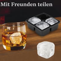 Silikónová forma na ľad minimaliving D6 kocka 3D – veľká kocka ľadu na whiskey, koktaily, víno a bourbon, bez obsahu BPA, ľahké vyberanie 5