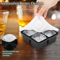 Silikónová forma na ľad minimaliving D6 kocka 3D – veľká kocka ľadu na whiskey, koktaily, víno a bourbon, bez obsahu BPA, ľahké vyberanie 4