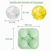 minimaliving 3D forma na guľatý ľad pre pickleball, na whisky, koktaily, víno a bourbon, bez BPA, ľahko vyberateľná forma na ľad 6